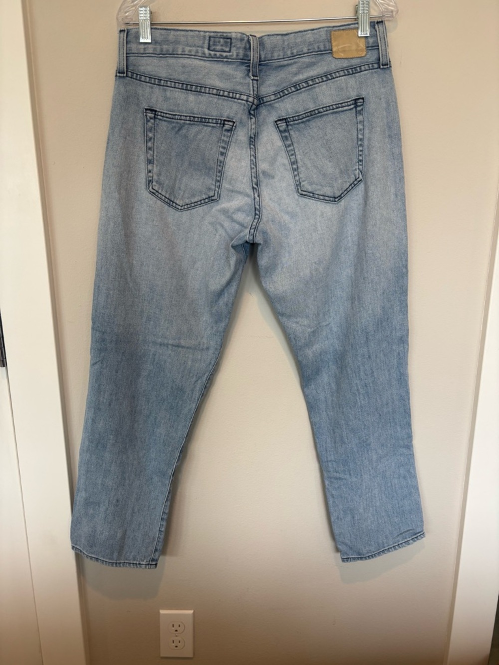 Ag Adriano Goldschmied Light Blue Straight Jeans - Picture 2 of 6